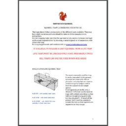 Squirrel traps licensed for use in the UK 2019 – guidance – British Red Squirrel