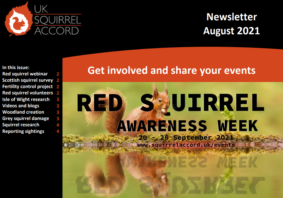 UKSA newsletter, August 2021 – newsletter – UK Squirrel Accord