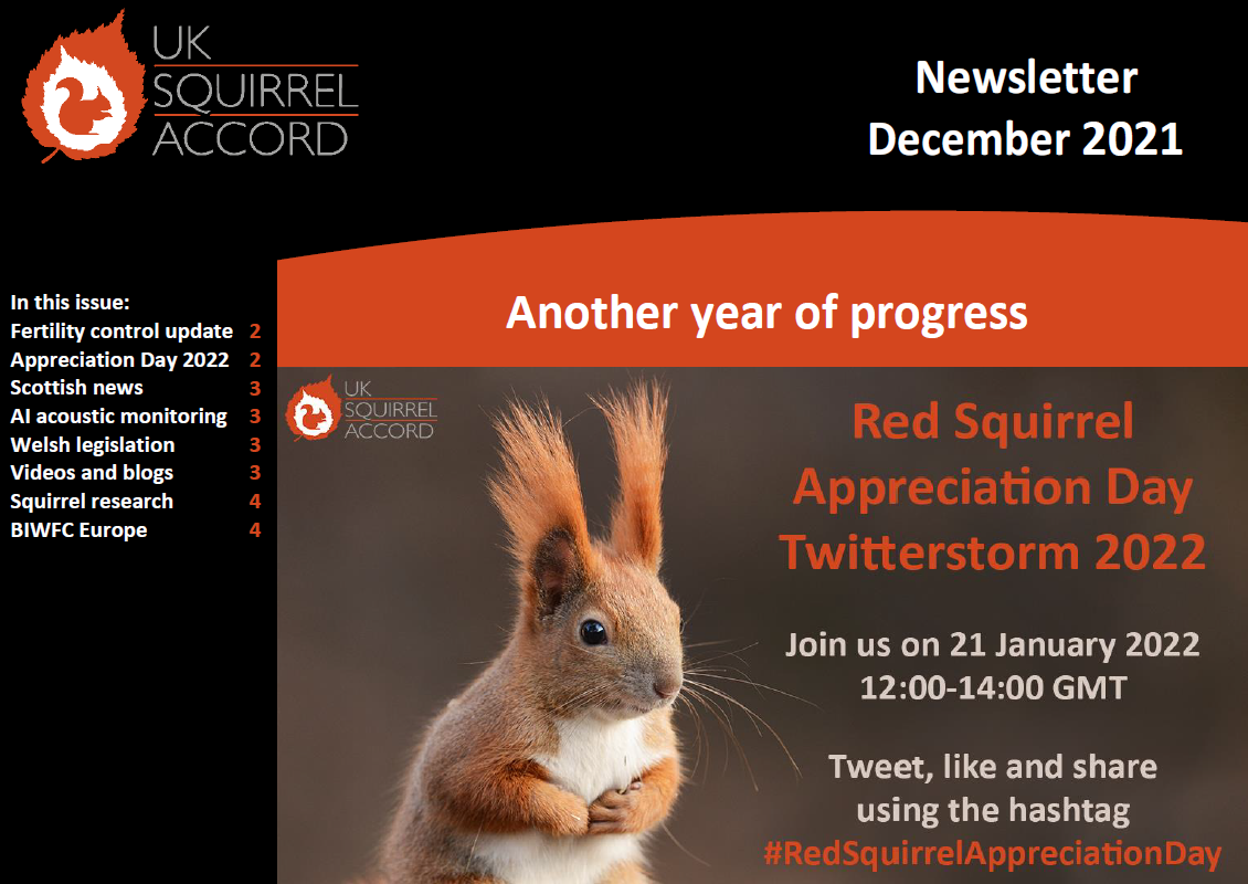 UKSA newsletter, December 2021 – newsletter – UK Squirrel Accord