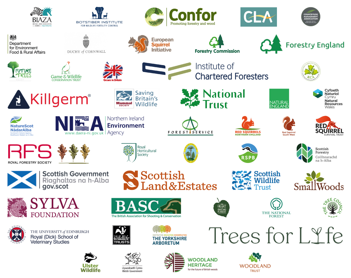 UK Squirrel Accord partner logos